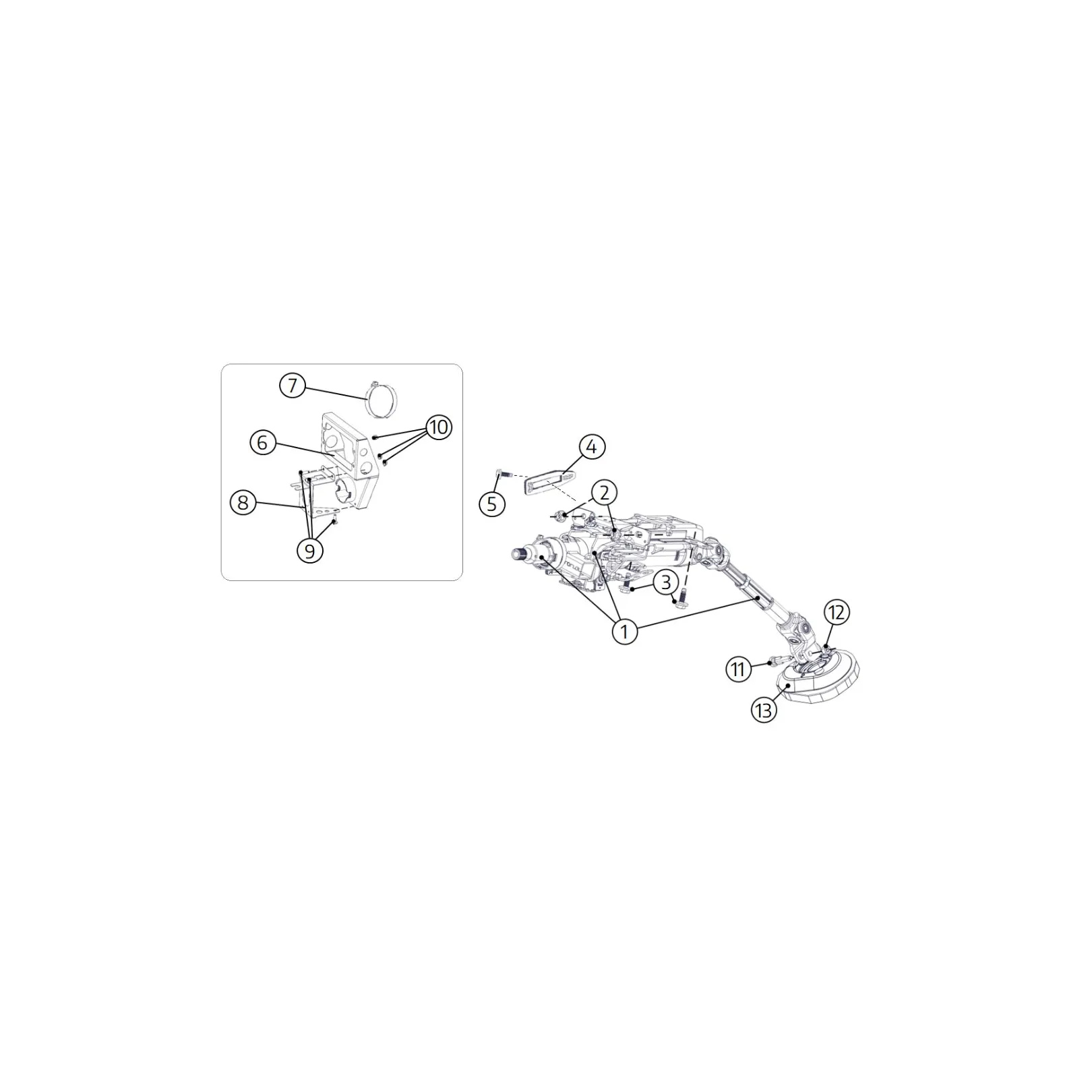 E45 STEERING COLUMN